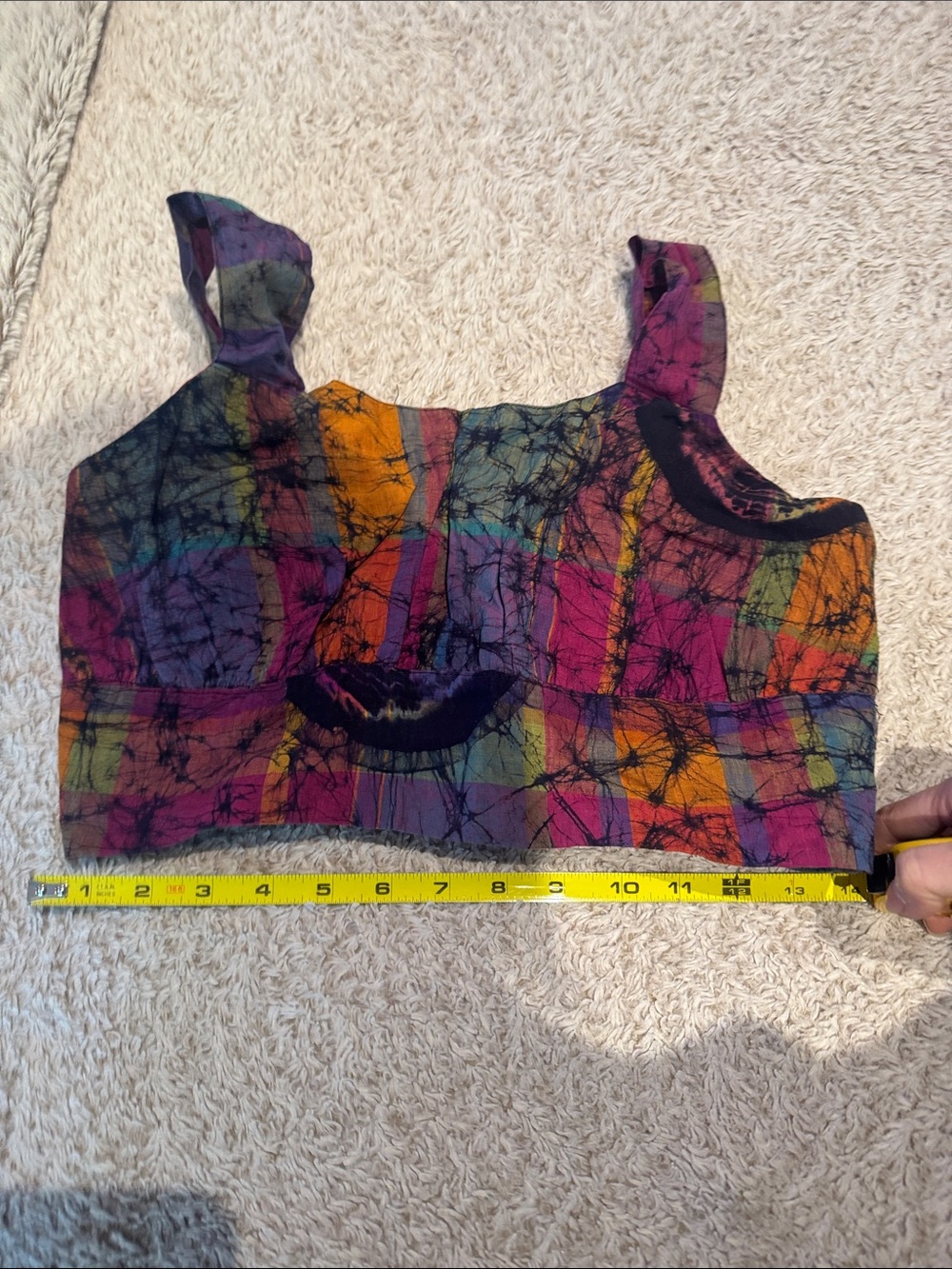 Ladies size M Colorful Tie-Dye Crop Tank Top